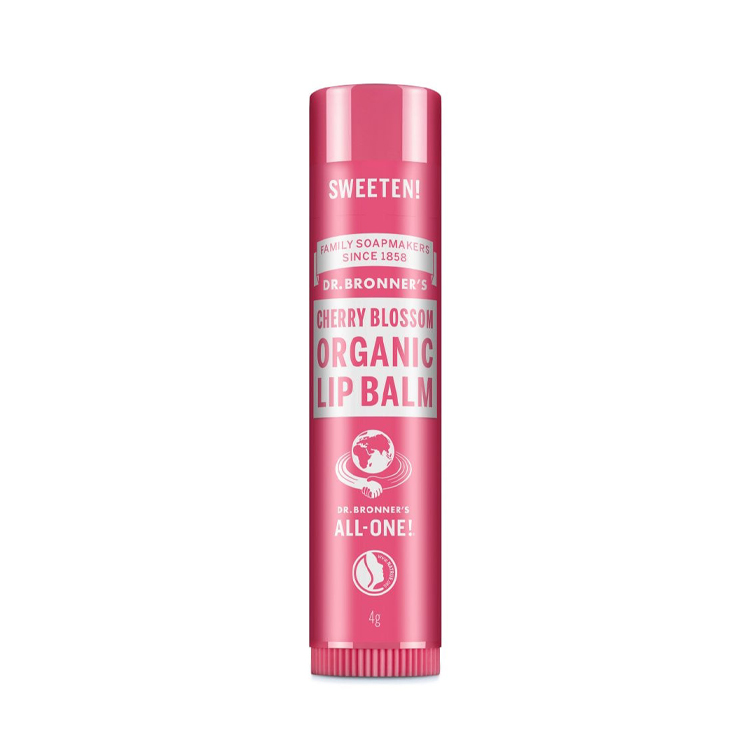 Dr Bronners Cherry Blossom Organic Lip Balm 4g